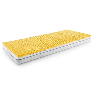 7-zone viscoelastic mattress Sleezzz Smart 90 x 200 cm, height 18 cm, firmness level H3 with air memory foam + economy pack 3 colors Castell fitted sheet 90 x 190 - 100 x 200 cm