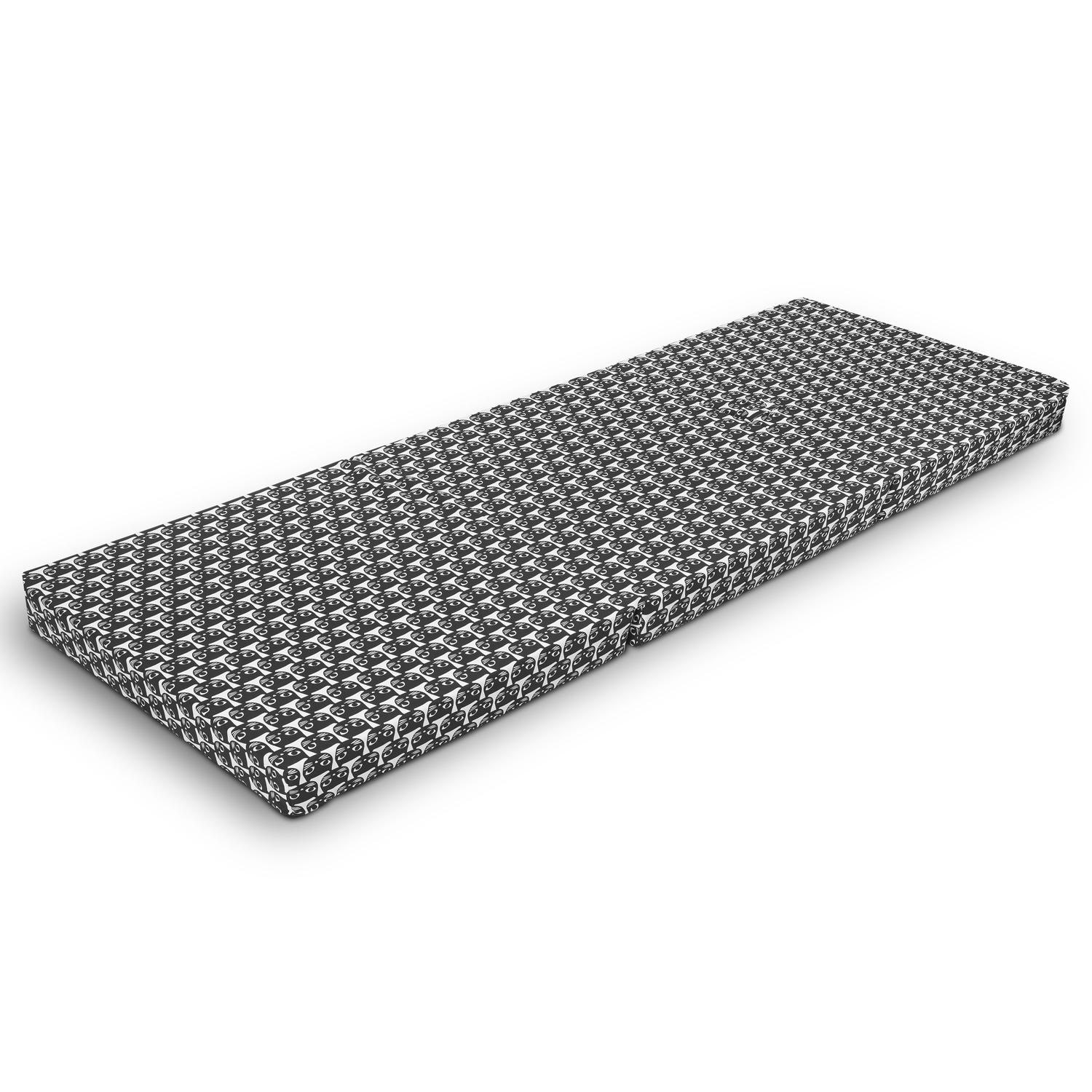 Liggesider – CloudComfort Basic foldemadras 70 x 195 cm kattemønster