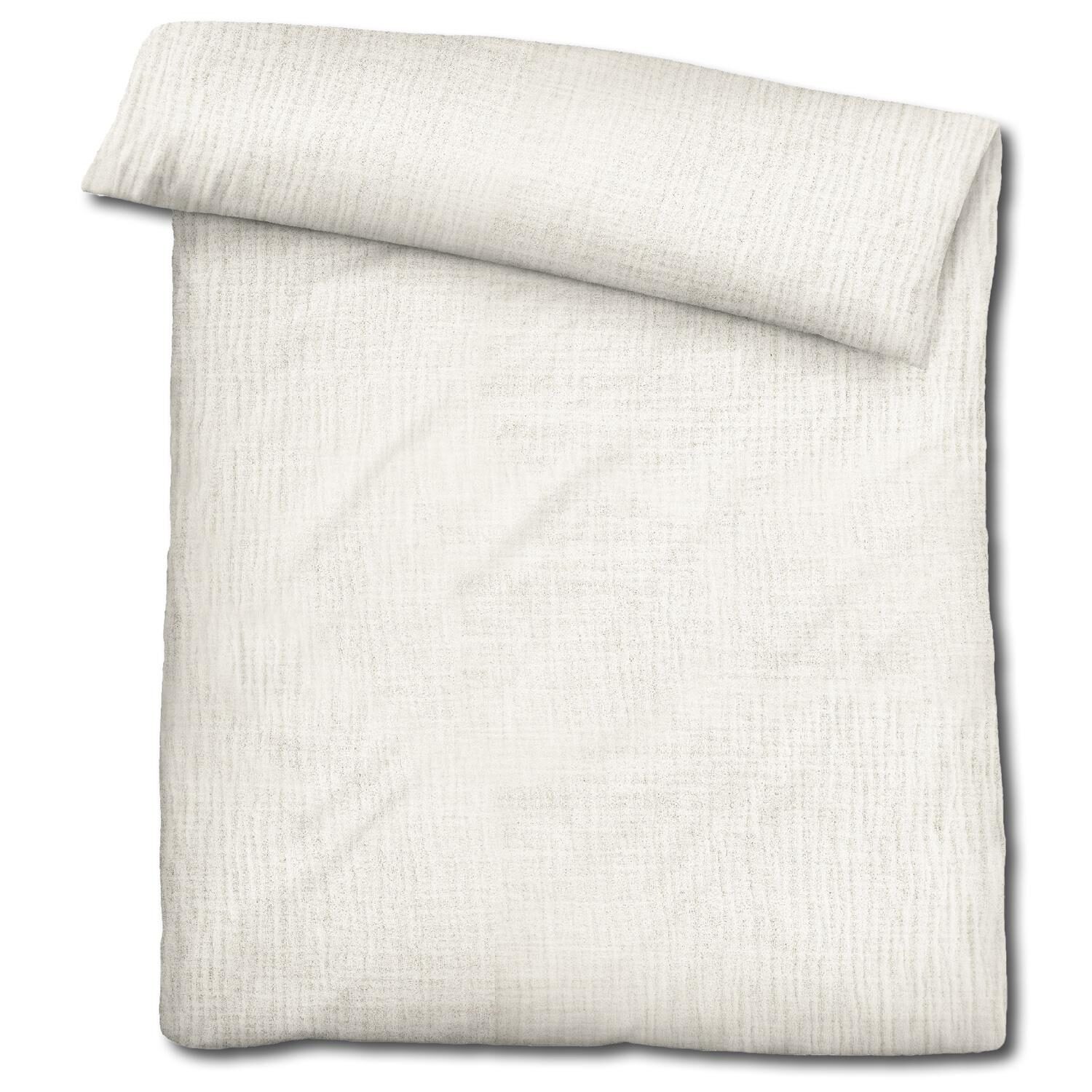 Juego de cama de muselina Sleezzz® color natural, 155 x 220 cm + 80 x 80 cm
