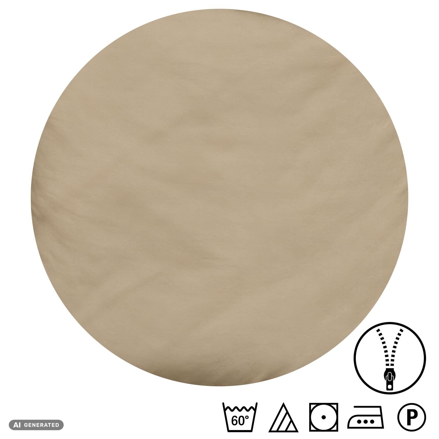 Juego de cama Cloud Comfort de satén Mako, color topo, 135 x 200 cm + 80 x 80 cm