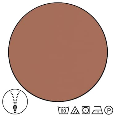 Double pack Sleezzz® Renforcé reversible bed linen brown/white 135 x 200 + 80 x 80 cm