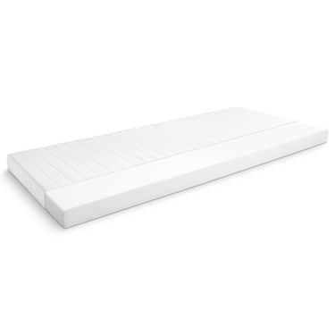 Colchón de espuma Confort K10 90 x 200 cm, altura 10 cm, nivel de firmeza H3 + juego de cama de microfibra CloudComfort Basic 135 x 200 cm + 80 x 80 cm