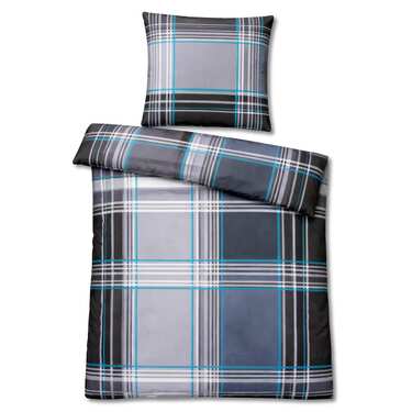 Paquete doble de ropa de cama de fibra fina 135 x 200 cm + 80 x 80 cm