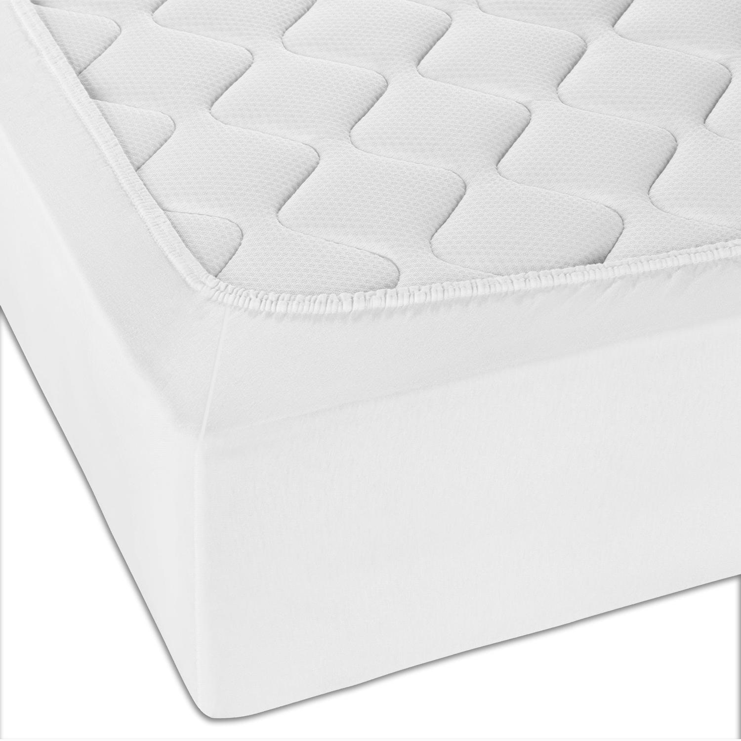CloudComfort Basic fitted sheet jersey stretch white 90 x 190 - 100 x 200 cm