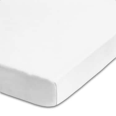 Prostěradlo Castell z mikrovlákna interlock jersey bílé 90 x 190 - 100 x 200 cm