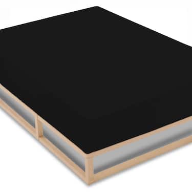 CloudComfort Basic fitted sheet jersey stretch black 90 x 190 - 100 x 200 cm