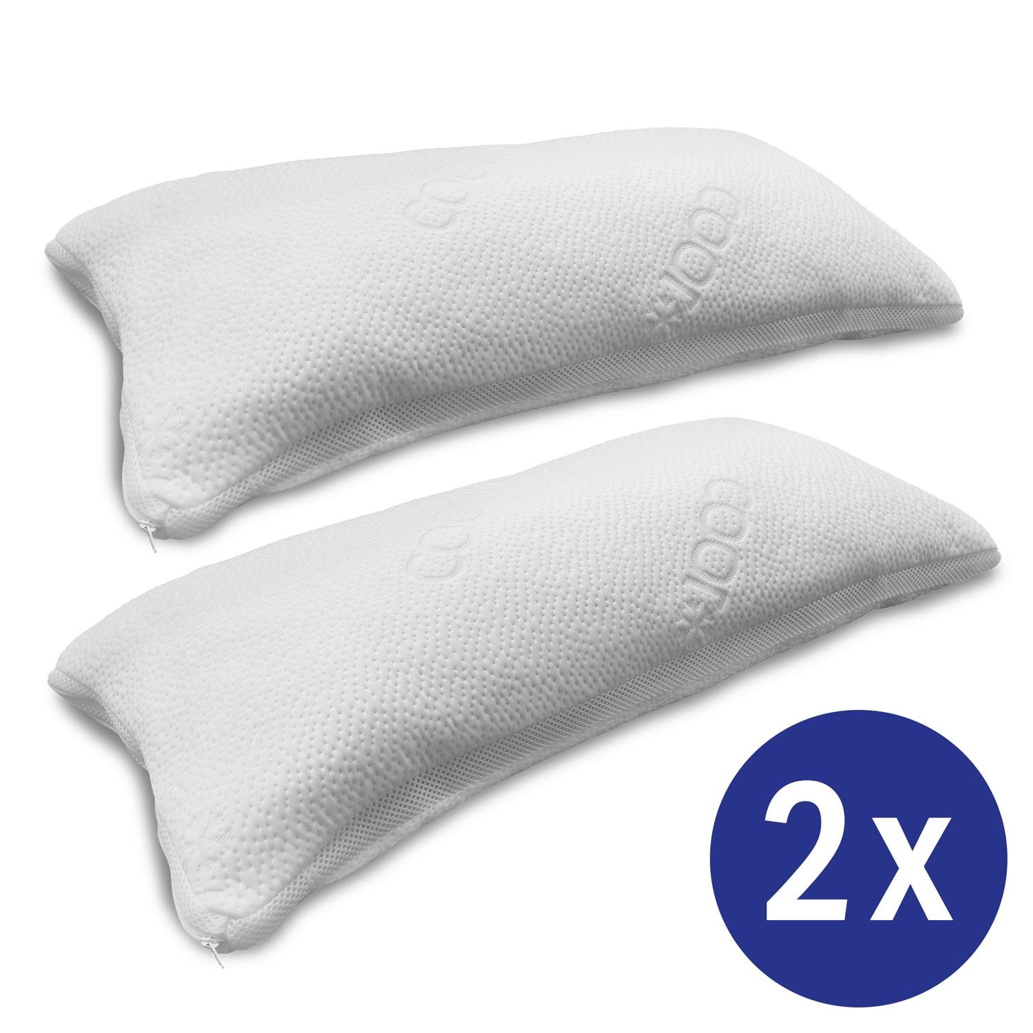 Paquete doble de almohadas viscoelásticas CloudComfort 40 x 80 cm
