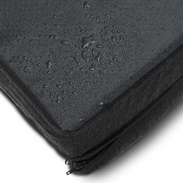 Cama ortopédica para perros 100 x 70 x 27 cm con respaldo talla M