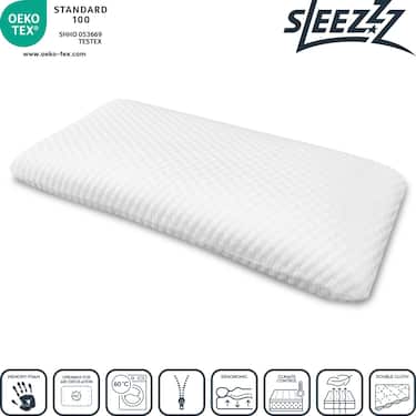4 almohadas cervicales Sleezzz Diamond Visko Air de 40 x 80 cm
