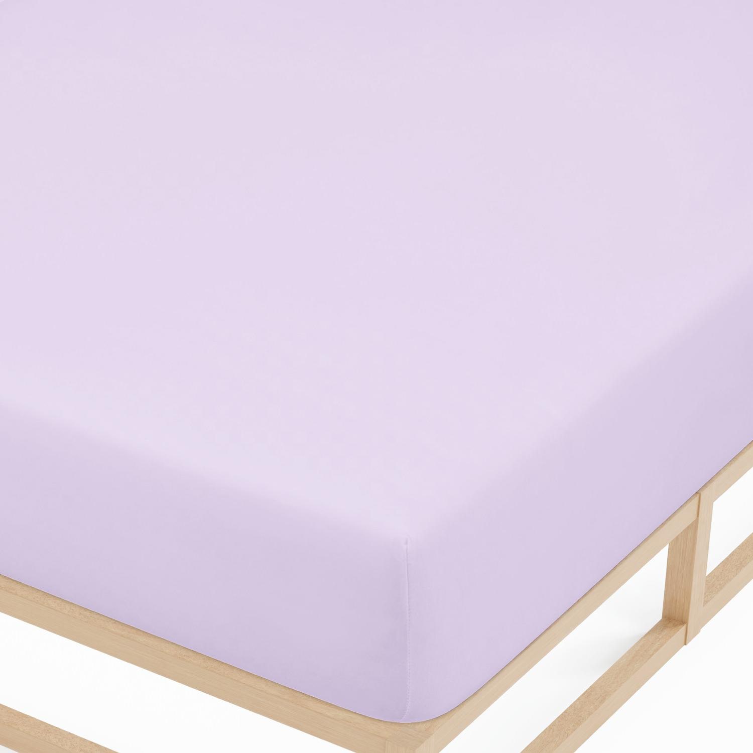 Fitted sheet microfibre interlock jersey lila 90 x 190 - 100 x 200 cm 180 x 200 - 200 x 200 cm