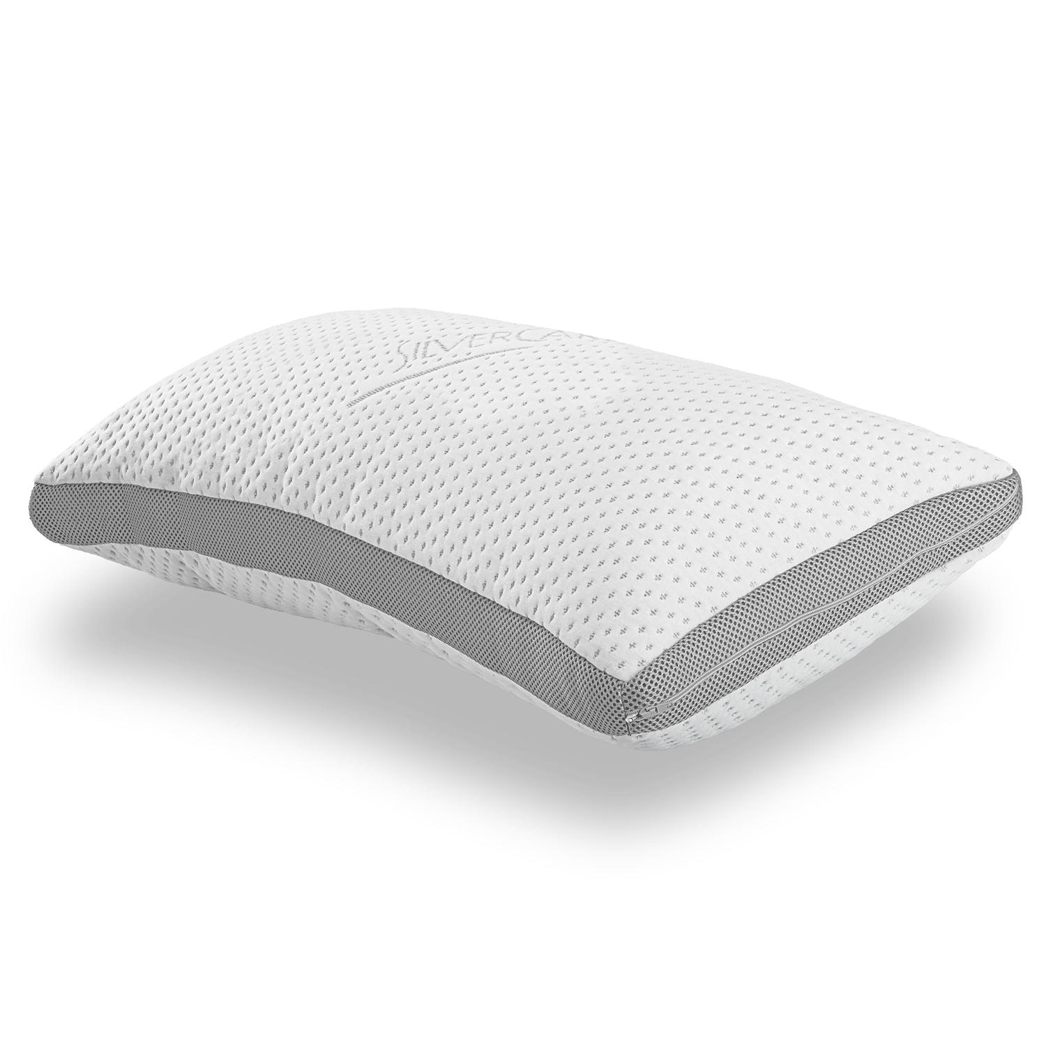 Supportho Premium Cold Foam Topper 140 x 200 cm H3, Height 8 cm, Firmness Level H3 with Antibacterial Cover + Supportho Gel-Effect Pillow 40 x 80 cm