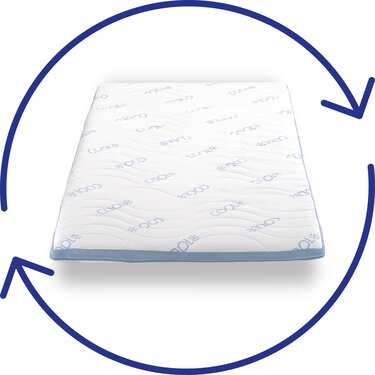 Online-retur CloudComfort Cool Topper 100 x 200 cm H2/H3 Online-retur CloudComfort Cool Topper 100 x 200 cm H2/H3
