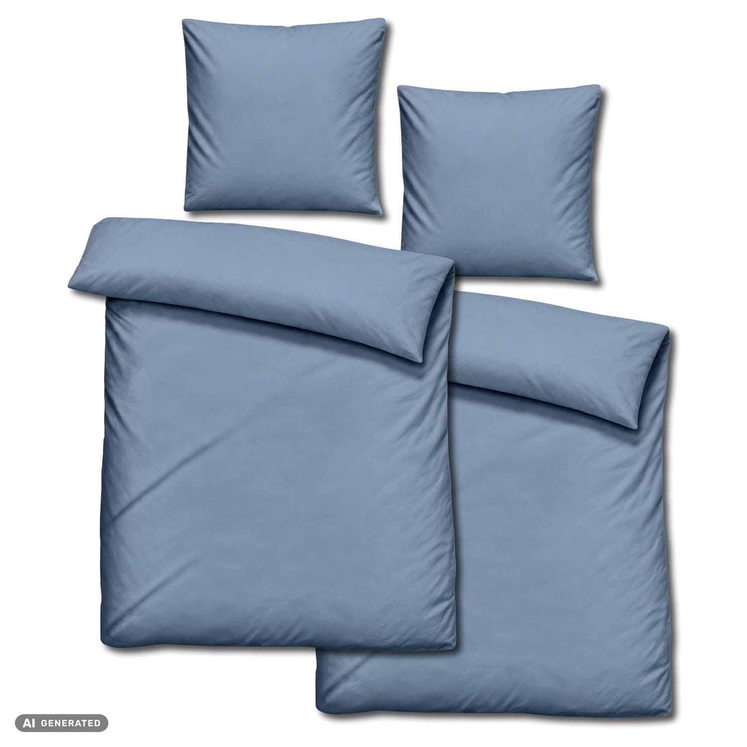 Juego de dos piezas de ropa de cama Cloud Comfort de satén de mako, 135 x 200 cm + 80 x 80 cm
