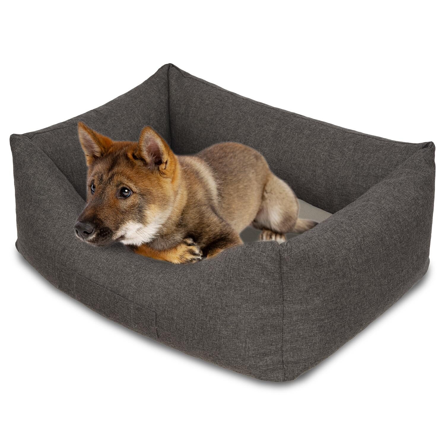Cama para perro Petzzz Lucky L 100 x 70 x 27 cm con cojín interior ortopédico
