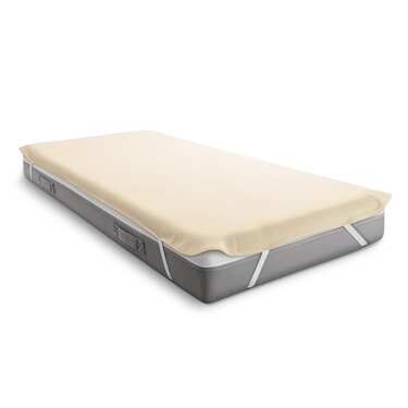 Protetor de colchão Sleezzz Basic Molton 140 x 190 cm, protetor de colchão em 100% algodão, cores naturais, tensão fixa