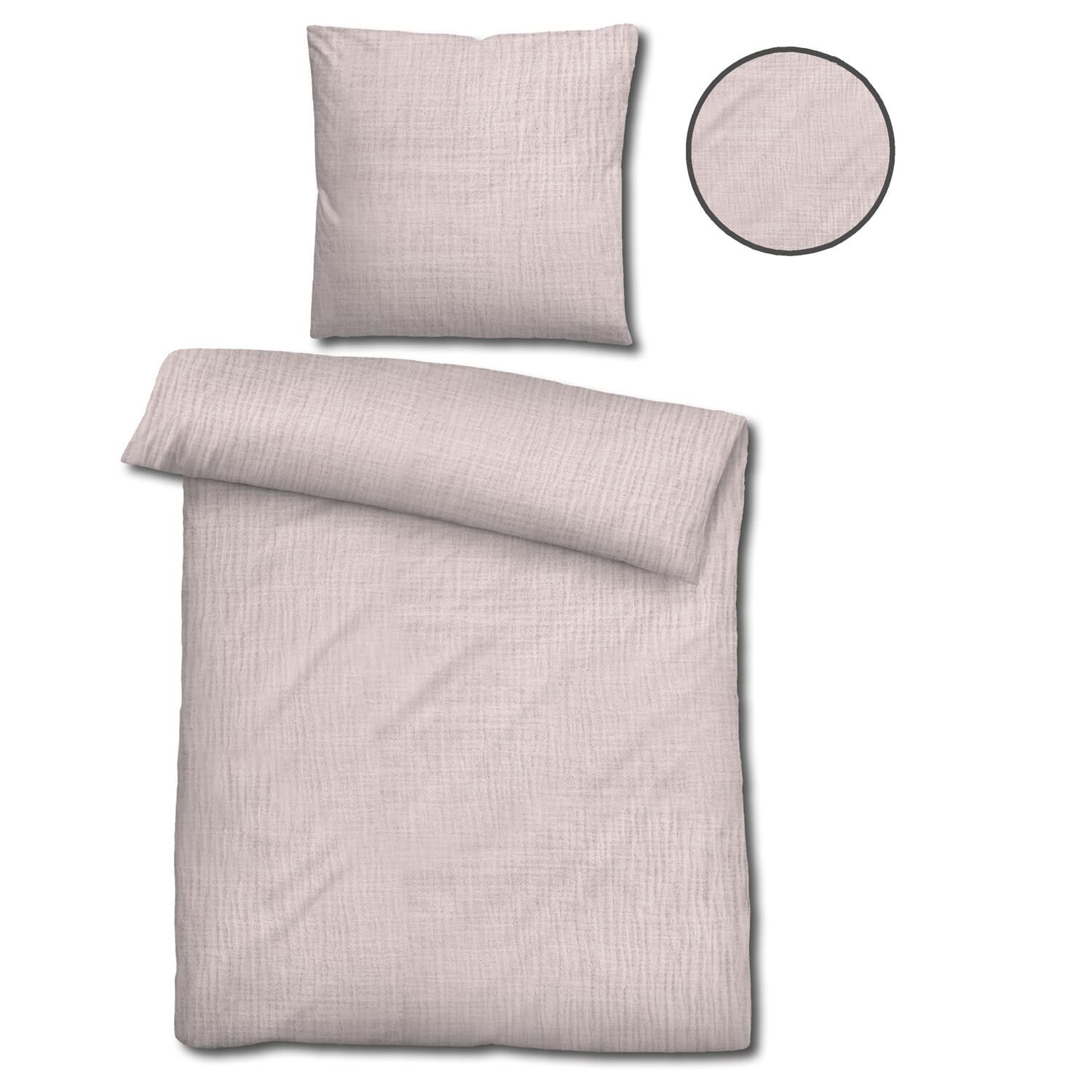 Paquete doble de ropa de cama de muselina Sleezzz® rosa 135 x 200 cm + 80 x 80 cm