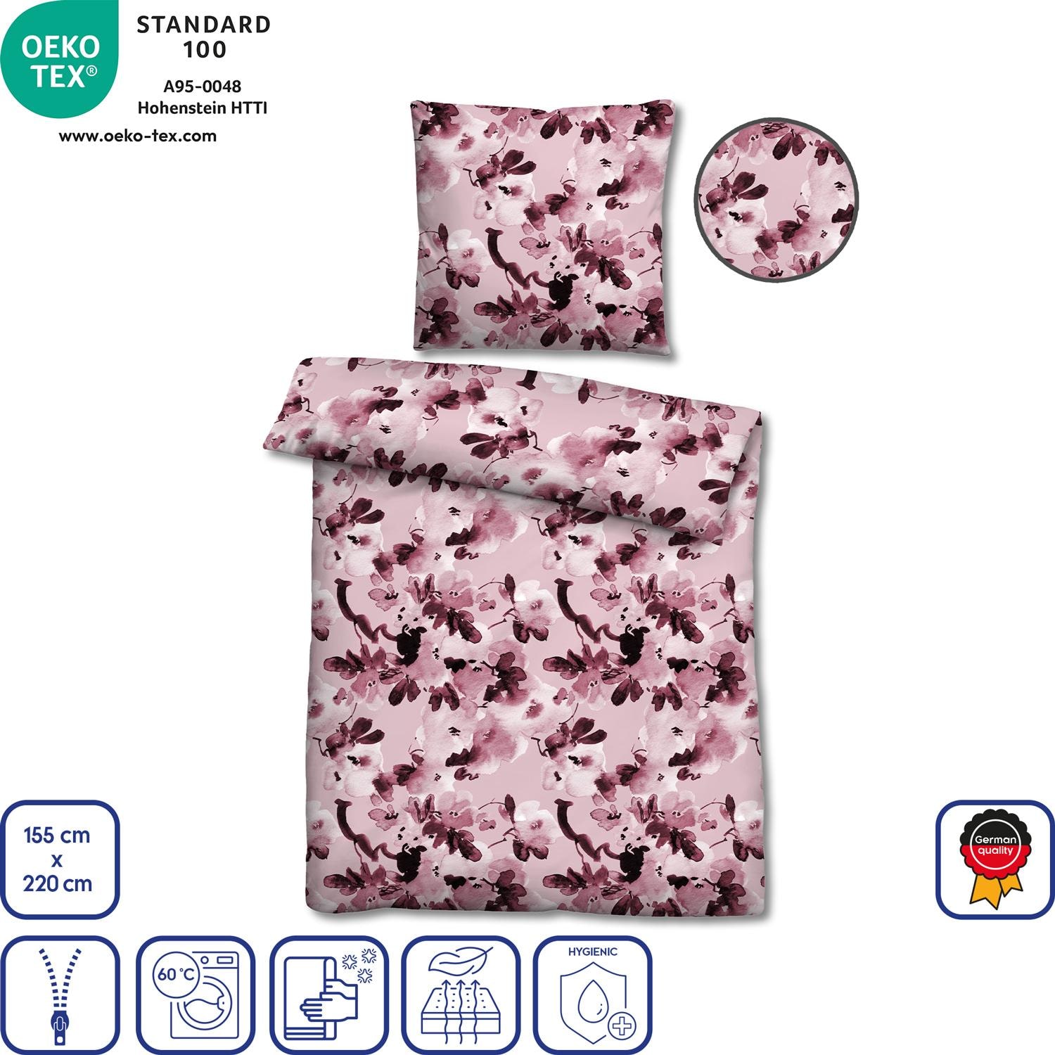 Features as icons – Beaver bed linen 155 x 220 cm + 80 x 80 cm