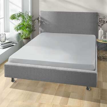 Sábana bajera polar invierno gris plata 140 x 190 - 160 x 200 cm en pack de 4