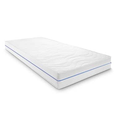 Colchón ergonómico 90x200 cm Supportho Premium 7 zonas, altura 18 cm, nivel de firmeza H2/H3 + cubrecolchón / mattress topper 90 x 200 cm