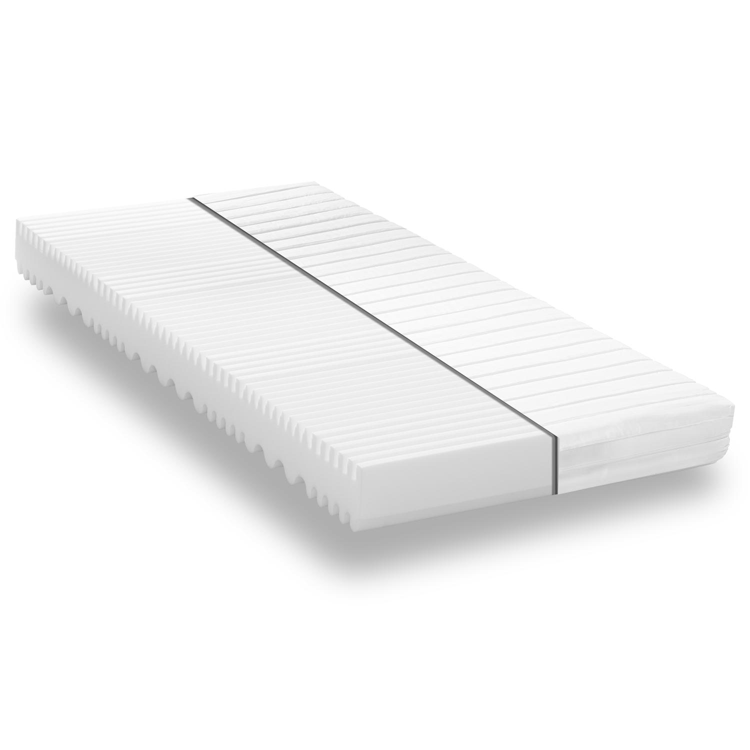 Construction and layers – Cold foam mattress K16 / 100 x 200 cm / H2 + H3 / 16 cm high