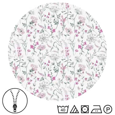 Paquete doble de ropa de cama de microfibra CloudComfort Basic flores de verano 135 x 200 + 80 x 80 cm