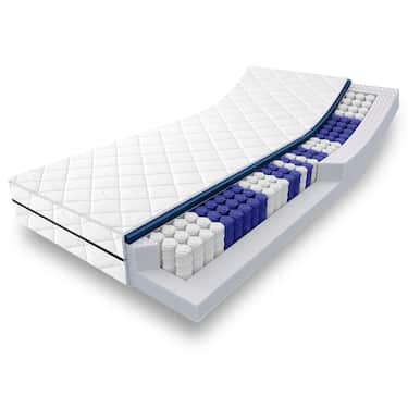 Sleezzz Superior pocket yaylı yatak 90 x 200 cm, yükseklik 18 cm, sertlik seviyesi H3 + yatak pedi / mattress topper 90 x 200 cm