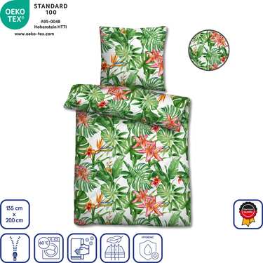 Ropa de cama de microfibra seersucker de 135 x 200 + 80 x 80 cm en paquete de 4 unidades