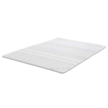 Topper de espuma de confort de 2,5 cm Sleezzz® Basic 120 x 200 cm con acolchado ondulado de 7 zonas y gomas en las esquinas