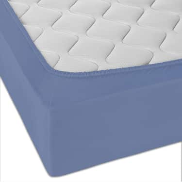 CloudComfort Basic fitted sheet jersey stretch blue 180 x 200 - 200 x 200 cm