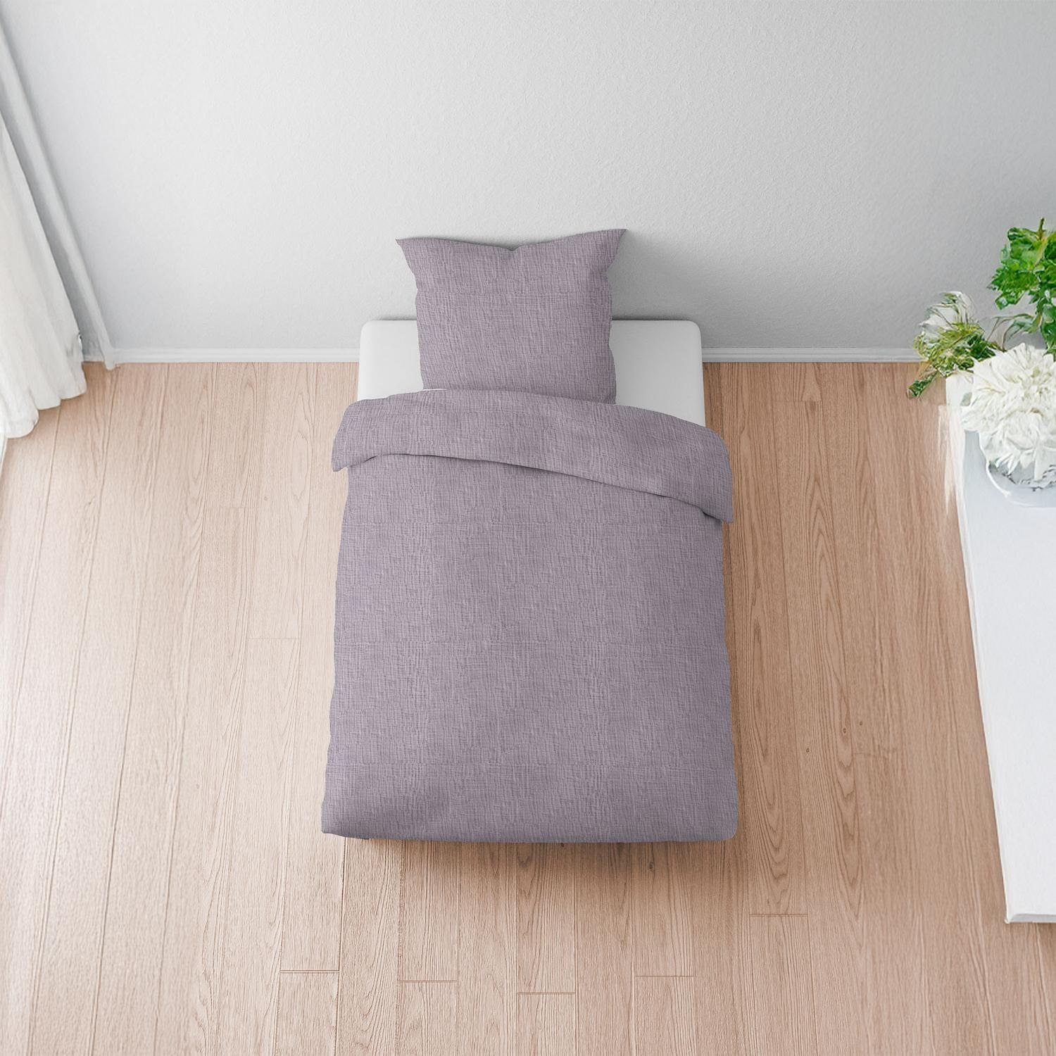 Sleezzz® muslin bed linen purple 155 x 220 cm + 80 x 80 cm