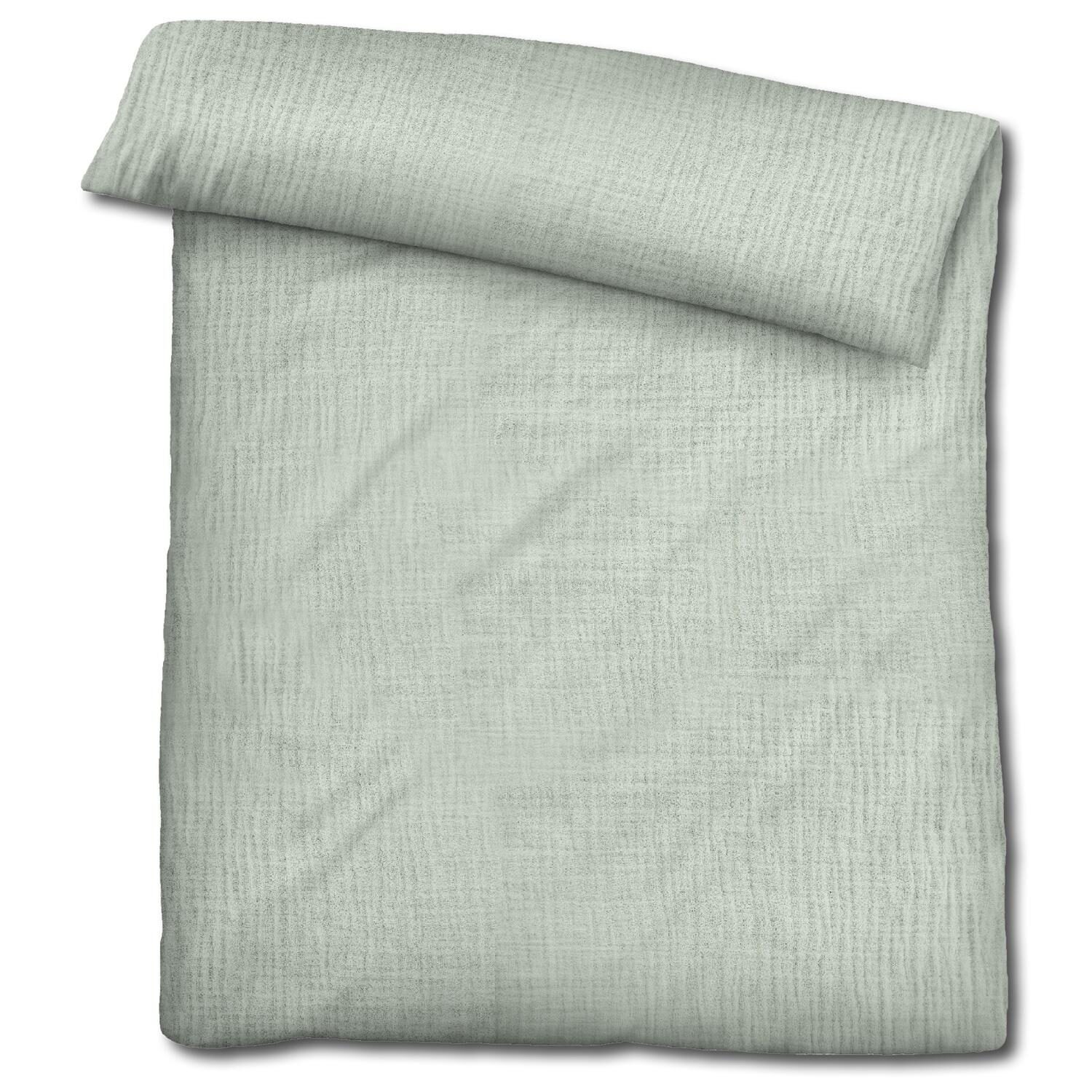 Juego de cama de muselina Sleezzz® verde, 155 x 220 cm + 80 x 80 cm