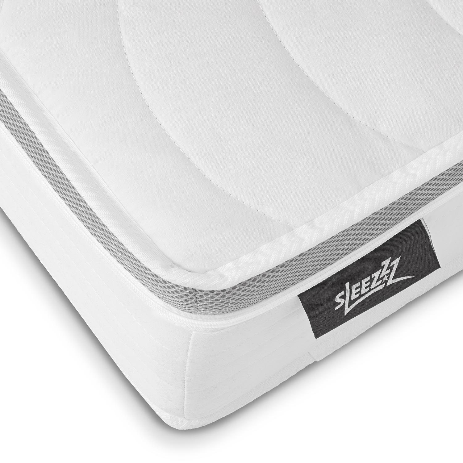 La funda en detalle – Colchón de muelles ensacados Sleezzz® Diamond T1000 90 x 200 cm H2/H3