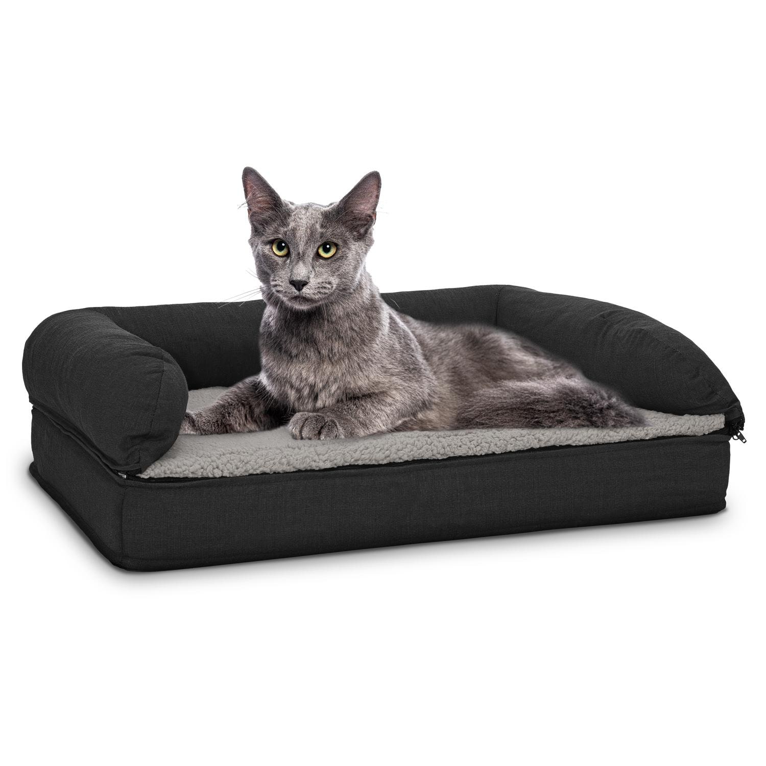 80 x 55 x 23 cm cama ortopédica para perros con respaldo tamaño M