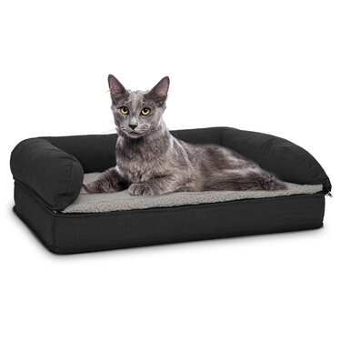 80 x 55 x 23 cm cama ortopédica para perros con respaldo tamaño M