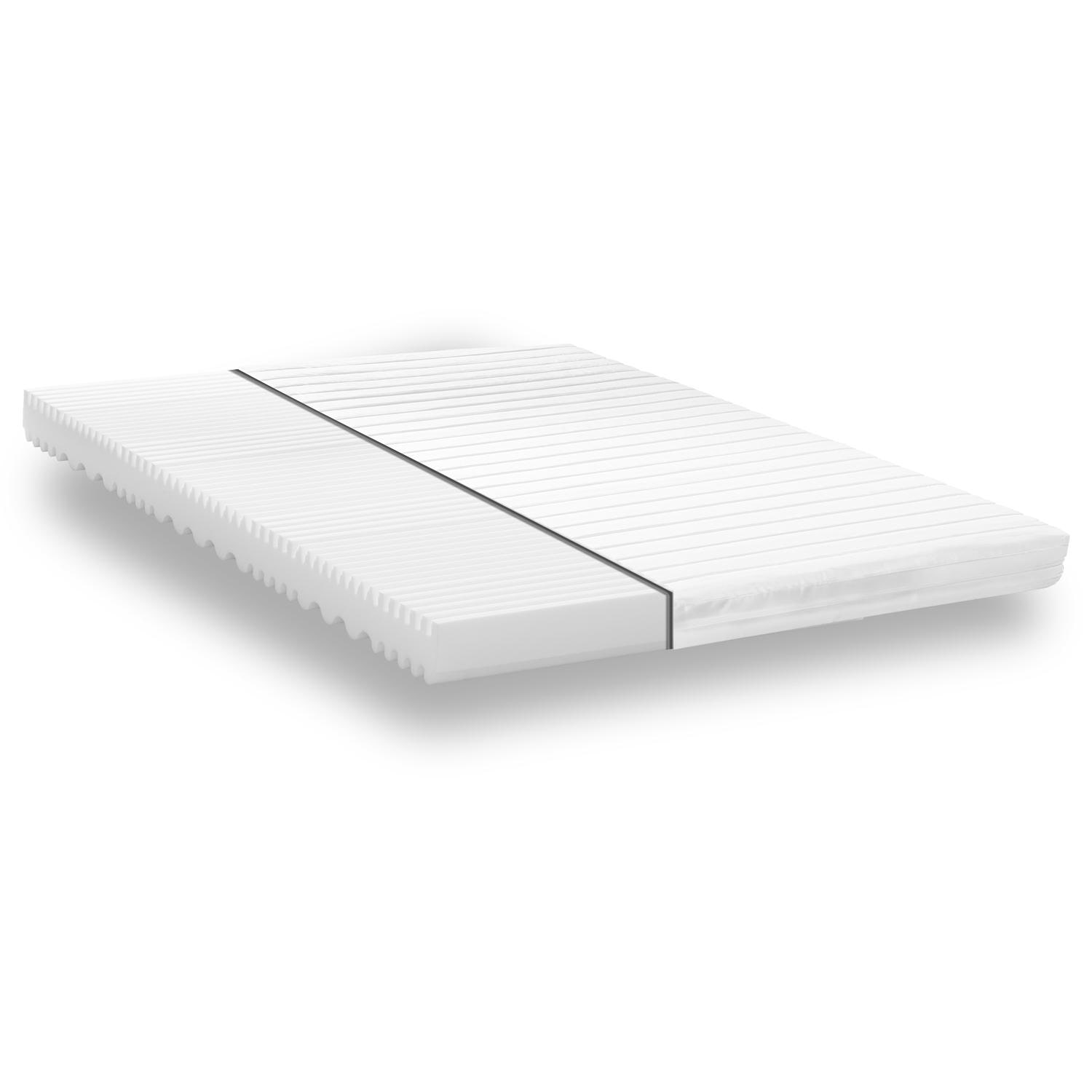 Construction and layers – Cold foam mattress K16 / 200 x 200 cm / H2 + H3 / 16 cm high