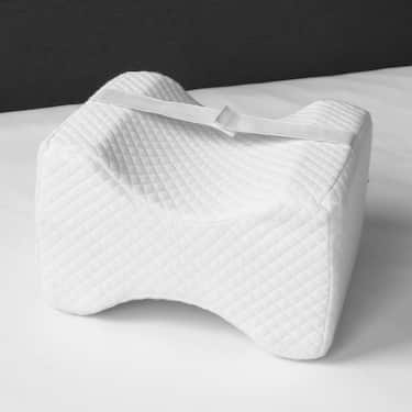 Cojín ergonómico de rodillas para durmientes laterales 24 x 20 x 15 cm con funda de efecto refrescante