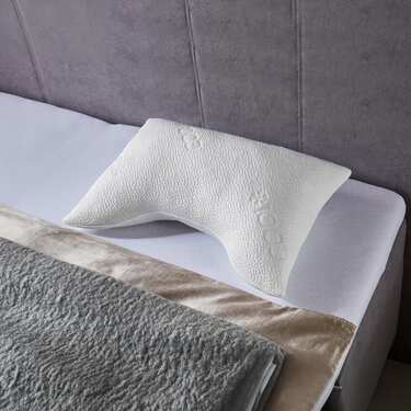 2 x Sleezzz® Almohada cervical de espuma de gel frío 40 x 60 x 16 cm