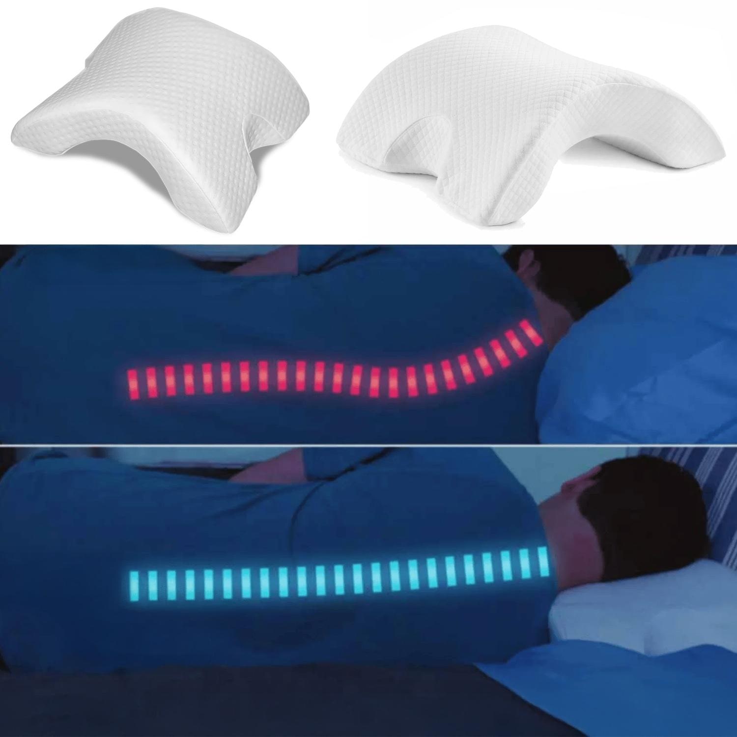 Arm cushion for side sleepers 26 x 30 x 12 cm with cooling effect cover