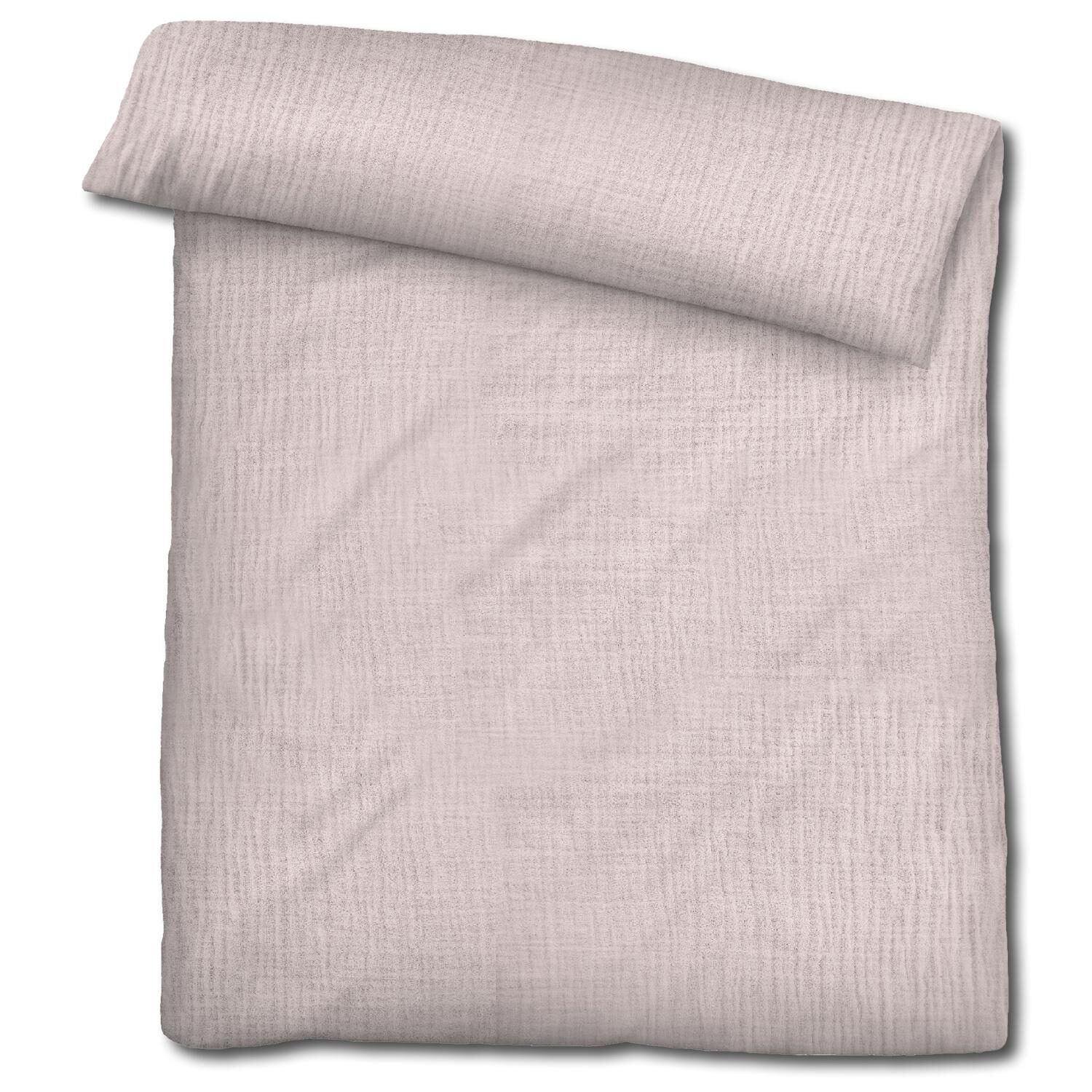 Juego de cama de muselina Sleezzz® en color rosa 155 x 220 cm + 80 x 80 cm