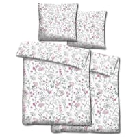 Paquete doble de ropa de cama de microfibra CloudComfort Basic flores de verano 135 x 200 + 80 x 80 cm