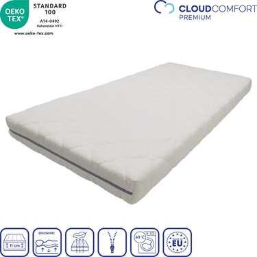 CloudComfort Premium 60 x 120 cm children's mattress with step edge