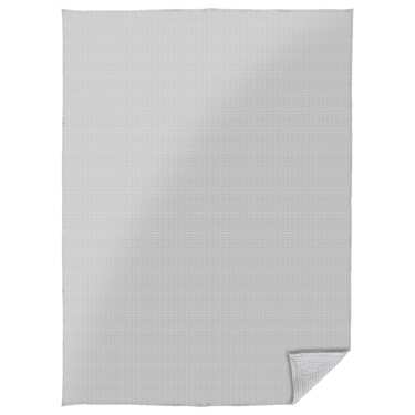 140 x 200 cm överkast i våffelpiqué lättviktspolycotton i färgen ljusgrå