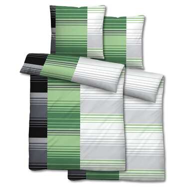 Ropa de cama de microfibra seersucker de 135 x 200 + 80 x 80 cm en paquete de 4 unidades